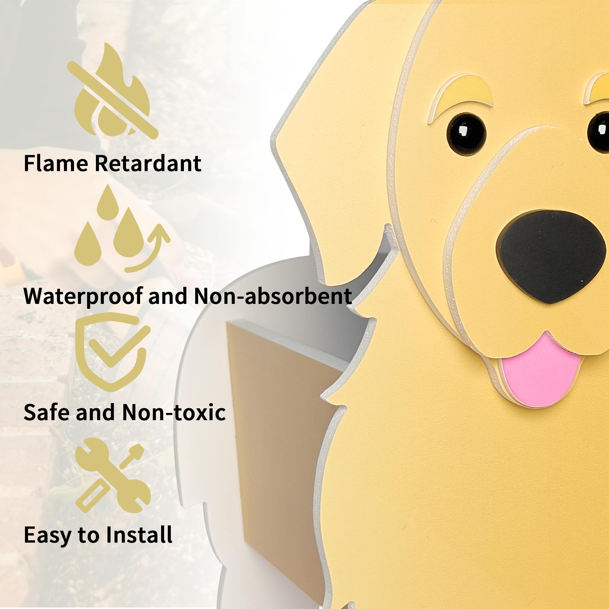 HASTHIP DIY Assembly Flower Planter Flower Pot for Garden PVC Weather-proof Balcony Flower Planter Home Decor Cute Cartoon Dog Flower Pot Standing Flower Pot Flower Planter, 24.5x13.5x18.5cm HASTHIP DIY Assembly Flower Planter Flower Pot for Garden PVC Weather-proof Balcony Flower Planter Home Decor Cute Cartoon Dog Flower Pot Standing Flower Pot Flower Planter, 24.5x13.5x18.5cm